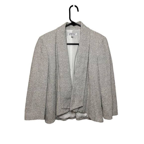 NWT Kasper Ladies Open Stylish Business Sophisticated Layering Light Blazer SZ 6 - Picture 2 of 11